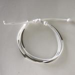 For Him - Adjustable Bracelet Metal And White..